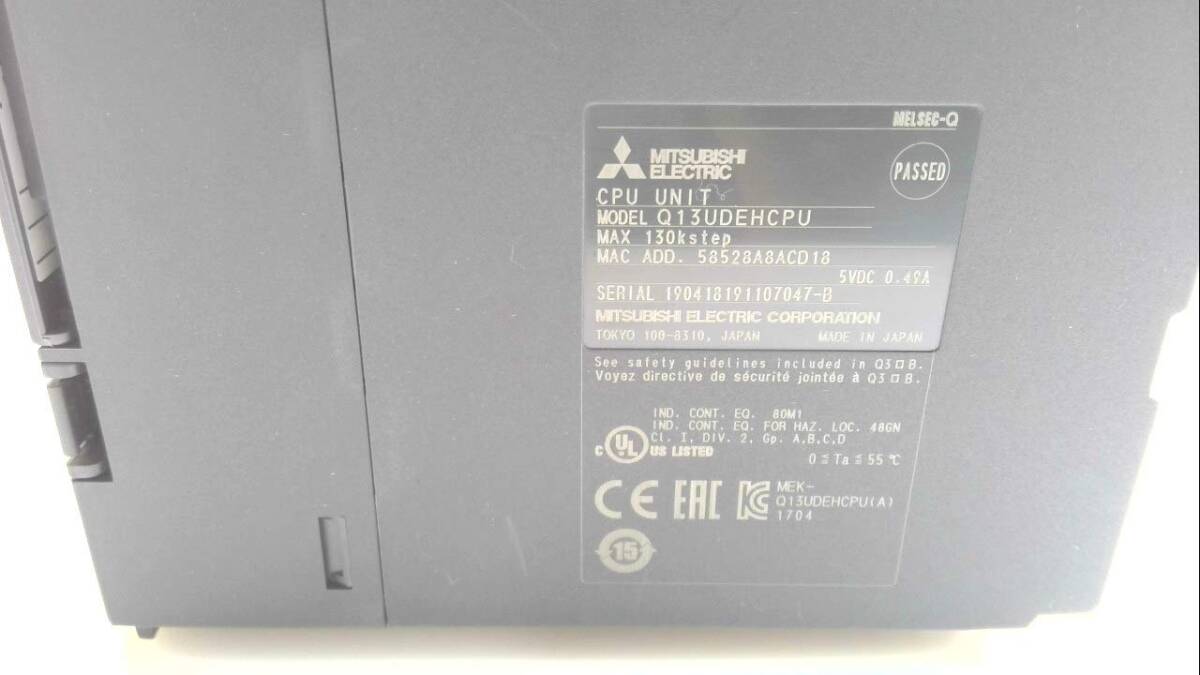 Mitsubishi Electric Q13UDEHCPU MELSEC-Q PLC CPU Unit [s1212223489]