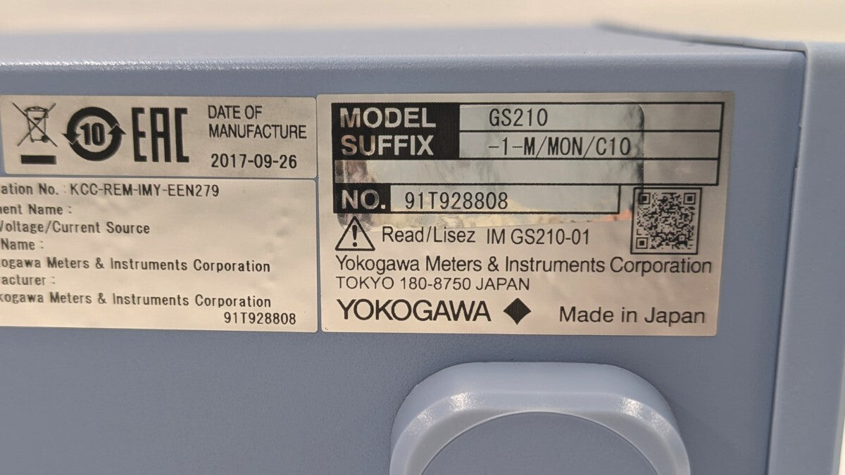 Yokogawa GS210 DC Voltage Current Source [w1218686434]