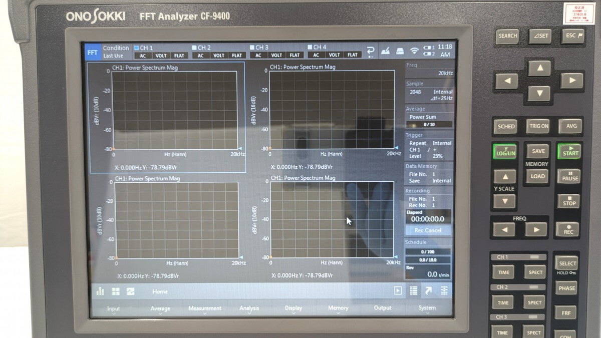 Ono Sokki CF-9400 FFT Analyzer [l1219031880]