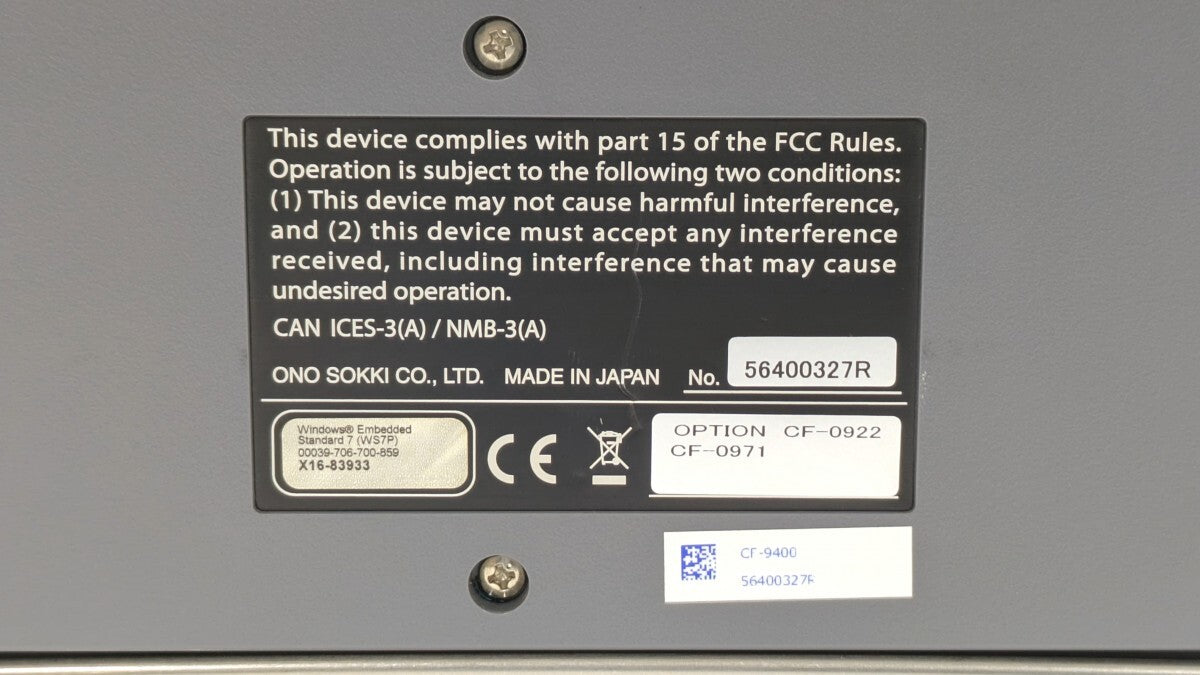 Ono Sokki CF-9400 FFT Analyzer [l1219031880]