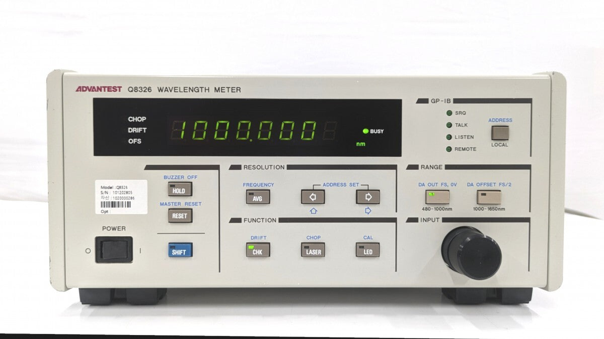 Advantest Q8326 Optical Wavelength Meter S/N:101202805 [f1220330899]