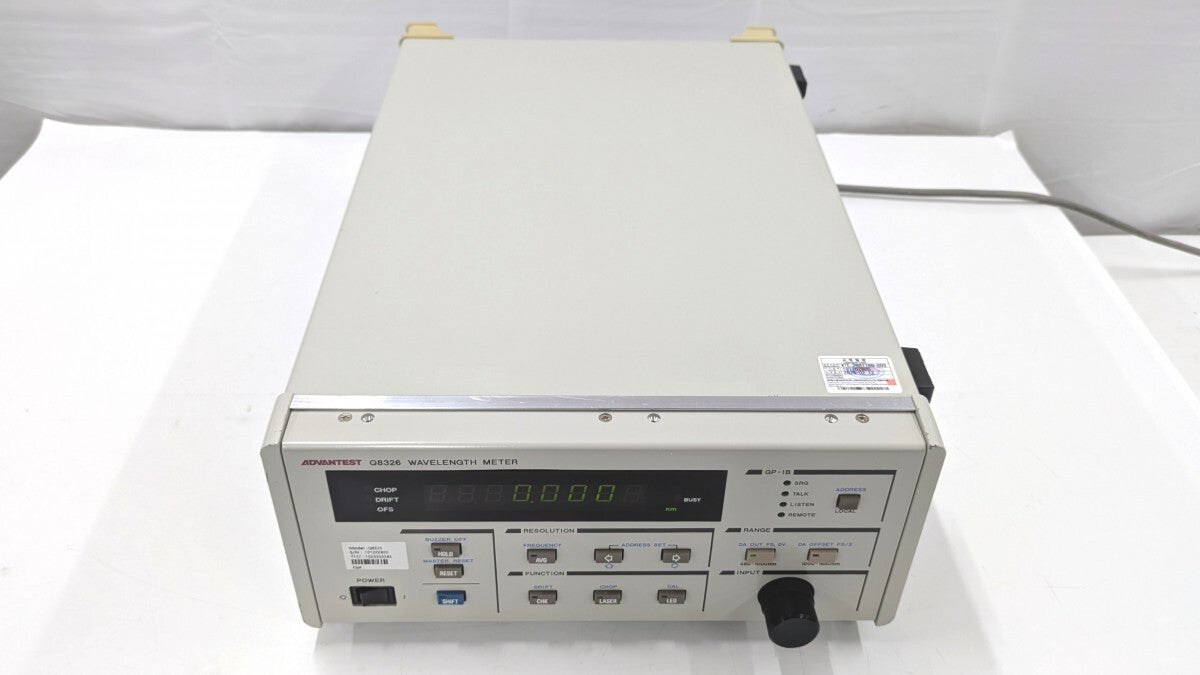 Advantest Q8326 Optical Wavelength Meter S/N:101202805 [f1220330899]