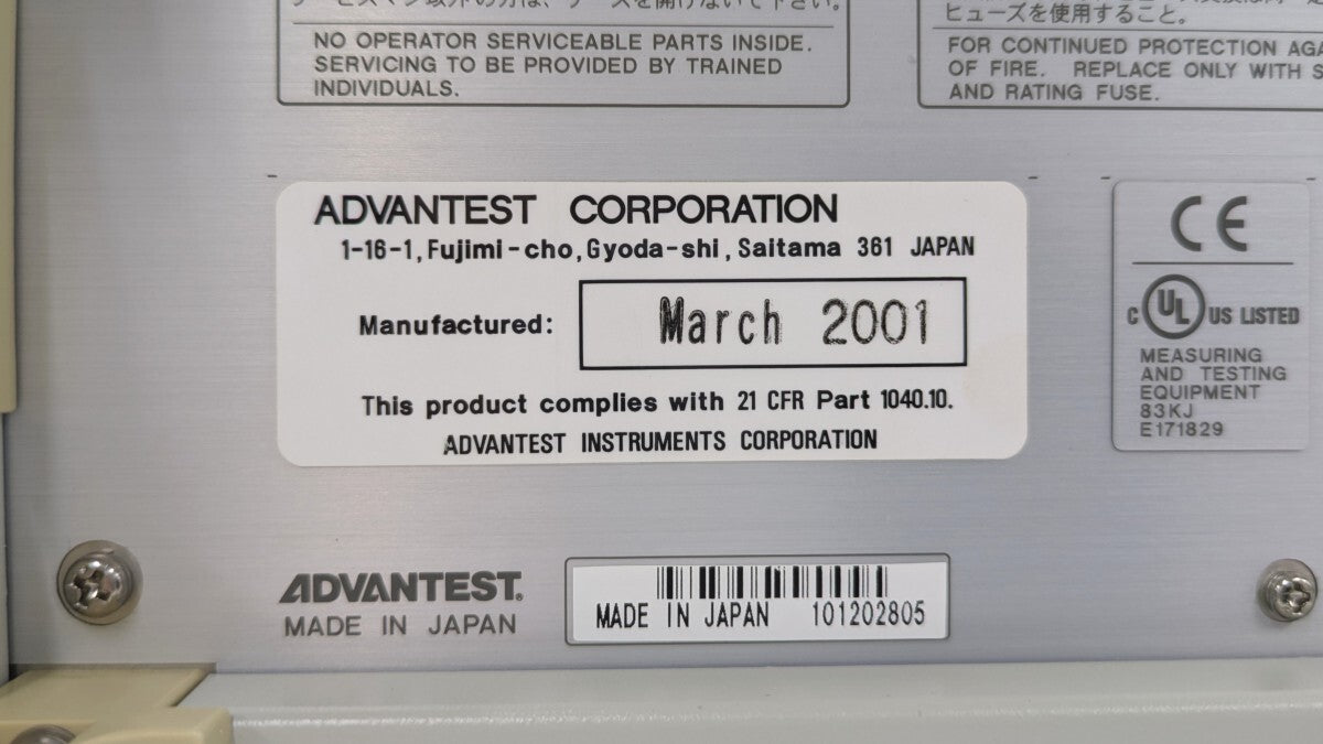 Advantest Q8326 Optical Wavelength Meter S/N:101202805 [f1220330899]