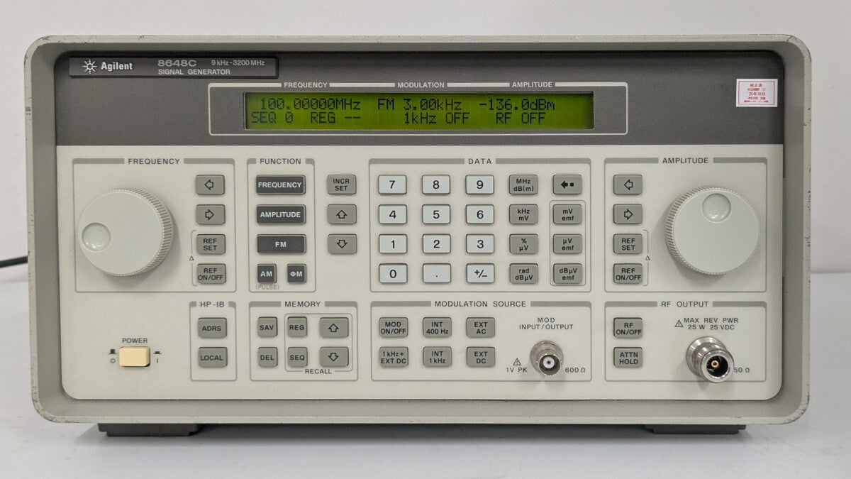 Keysight 8648C Synthesized Signal Generator 9kHz-3200MHz [s1238595564]
