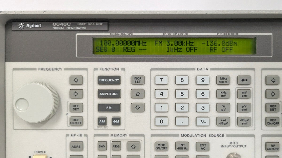 Keysight 8648C Synthesized Signal Generator 9kHz-3200MHz [s1238595564]