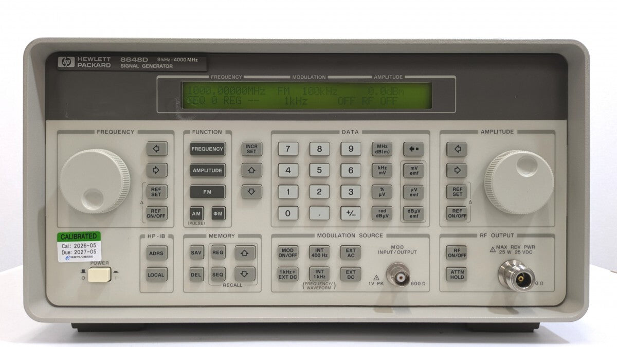 Keysight 8648D Synthesized Signal Generator 9kHz-4000MHz [j1238594168]