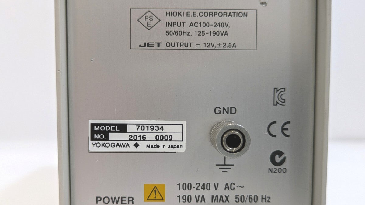 Yokogawa 701934 Probe Power Supply 4-Terminal [l1238600965]