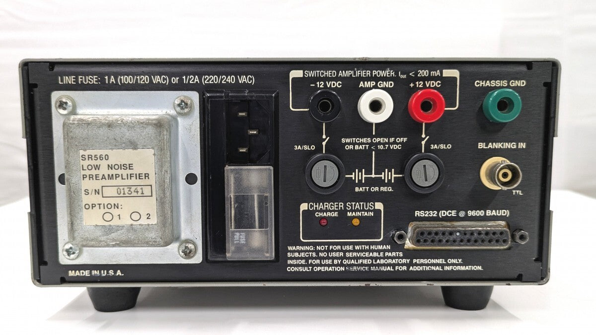 Stanford Research Systems SR560 Low-Noise Voltage Preamplifier [r1238593090]