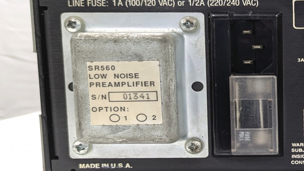 Stanford Research Systems SR560 Low-Noise Voltage Preamplifier [r1238593090]