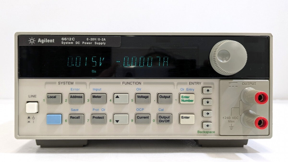 Keysight 6612C System DC Power Supply 40W 20V 2A [f1238852039]
