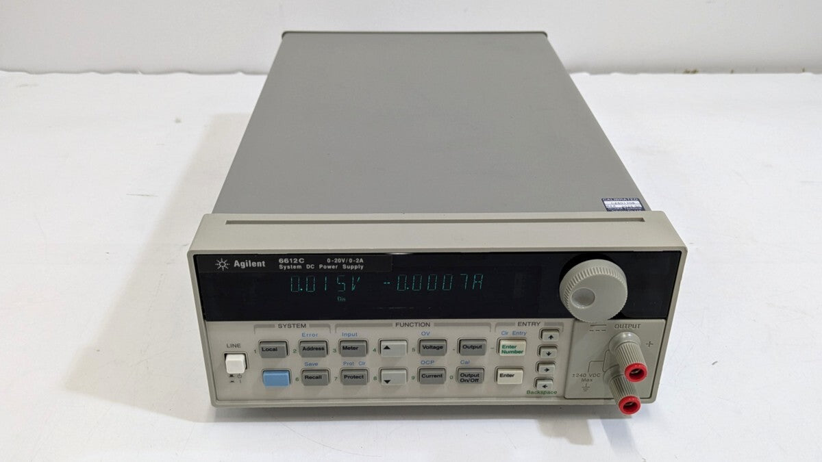 Keysight 6612C System DC Power Supply 40W 20V 2A [f1238852039]