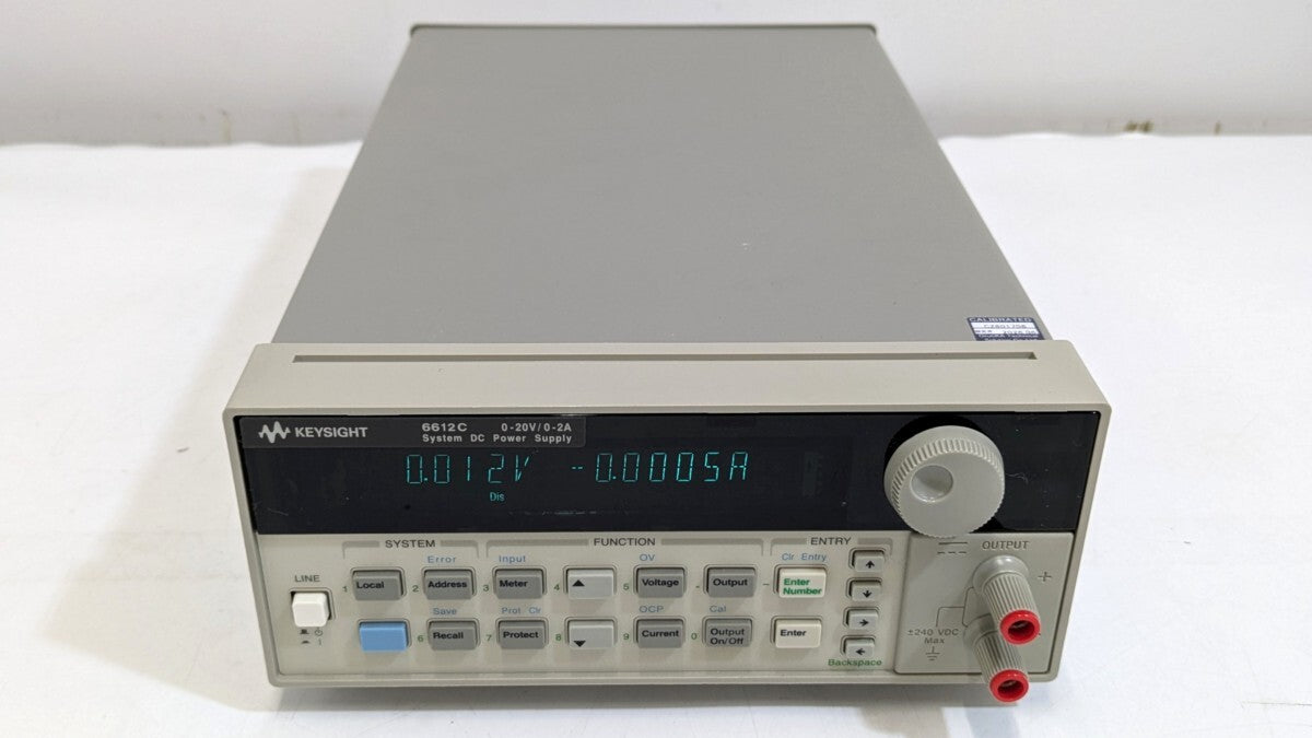 Keysight 6612C System DC Power Supply 40W 20V 2A [1238849338]