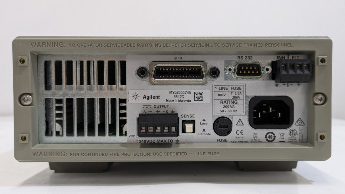 Keysight 6612C System DC Power Supply 40W 20V 2A [1238849338]