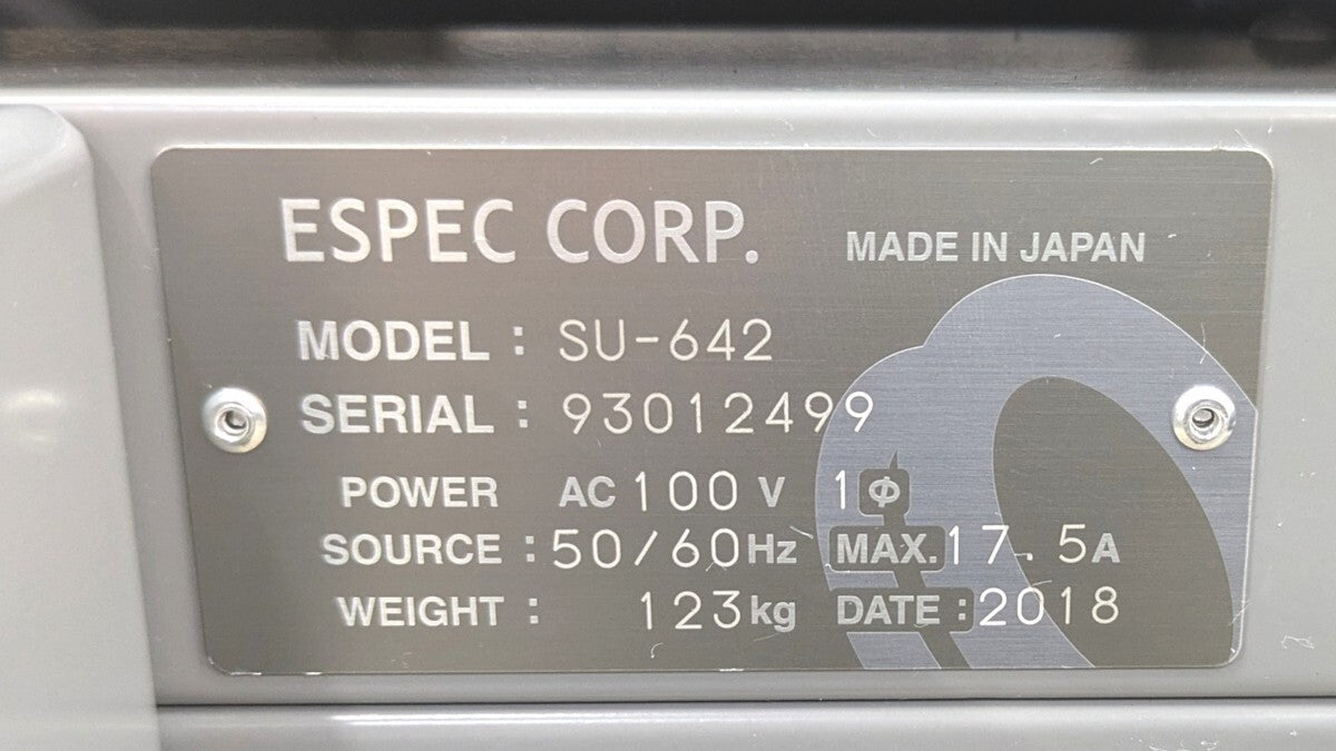ESPEC SU-642 Compact Environmental Test Chamber with Stand [c1239075272]