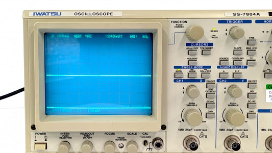 IWATSU SS-7804A Analog Oscilloscope DC-40MHz 2ch with Calibration Certificate [c1239493609]