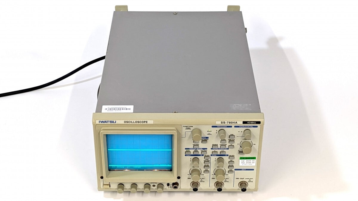 IWATSU SS-7804A Analog Oscilloscope DC-40MHz 2ch with Calibration Certificate [c1239493609]