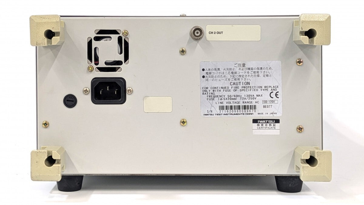 IWATSU SS-7804A Analog Oscilloscope DC-40MHz 2ch with Calibration Certificate [c1239493609]
