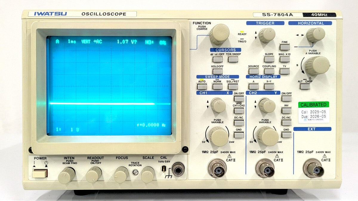 IWATSU SS-7804A Analog Oscilloscope DC-40MHz 2ch [o1239491844]
