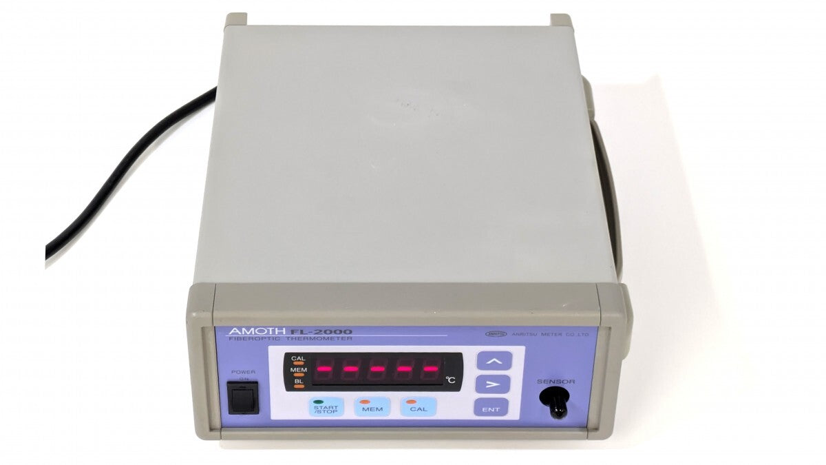 Anritsu Meter FL-2000 Fluorescent Fiber Optic Thermometer with FS100-5M Sensor [n1240271155]