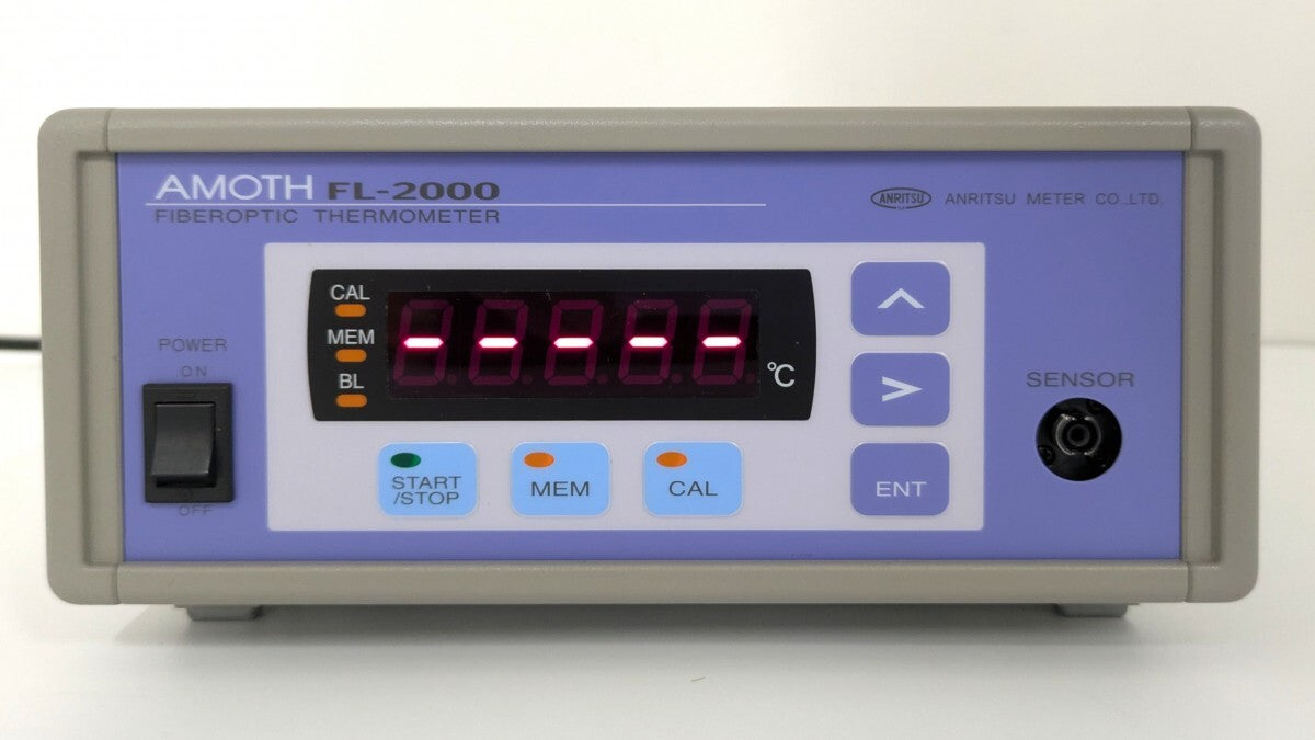 Anritsu Meter FL-2000 Fluorescent Fiber Optic Thermometer with FS100-5M Sensor [m1240271692]