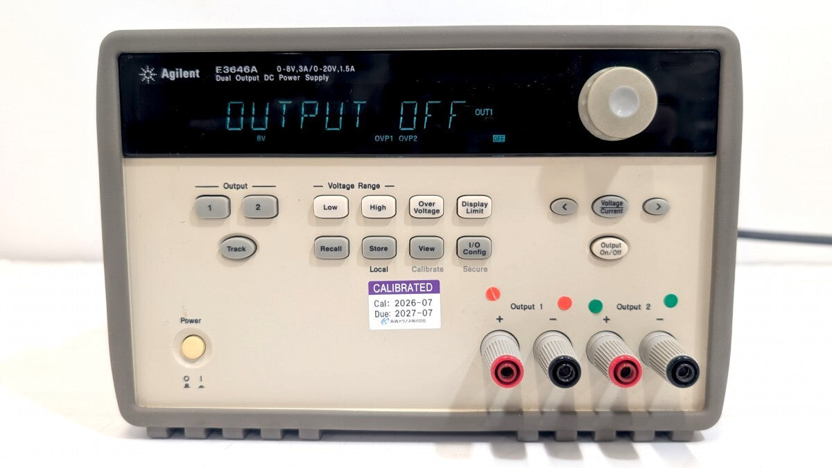 Keysight E3646A Dual Output DC Power Supply with Calibration Certificate [c1241461463]