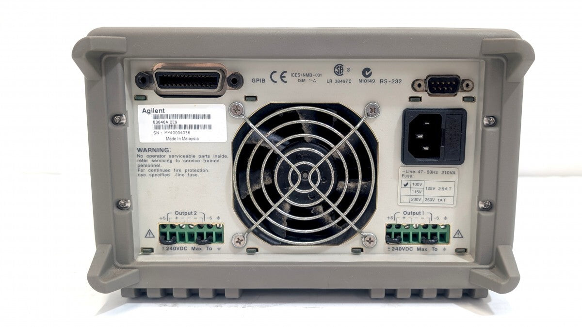 Keysight E3646A Dual Output DC Power Supply with Calibration Certificate [c1241461463]