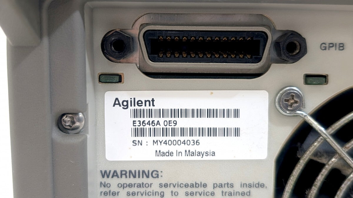 Keysight E3646A Dual Output DC Power Supply with Calibration Certificate [c1241461463]