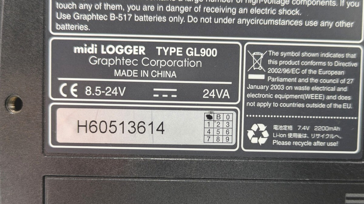 GRAPHTEC GL900-8 Midi Logger 8ch 500V 100kS/s [1241542305]