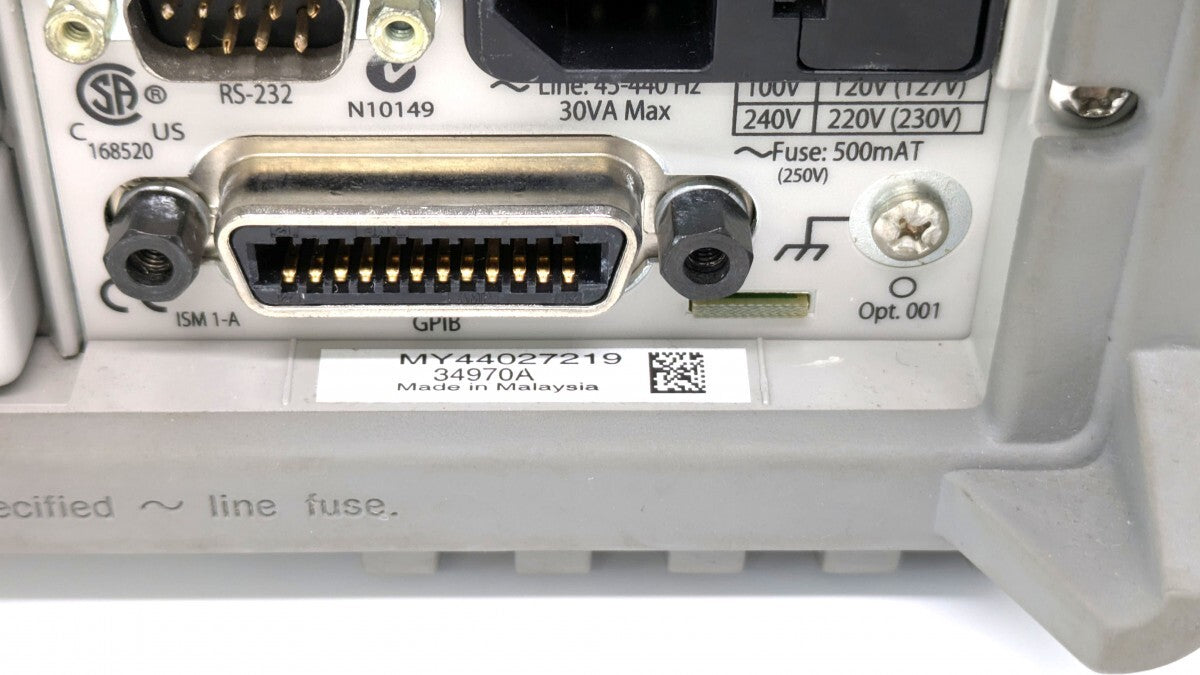 Keysight 34970A Data Acquisition/Data Logger Switch Unit with Calibration Certificate [h1241555334]
