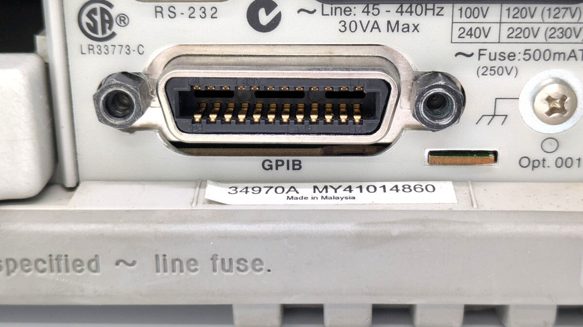 Keysight 34970A Data Acquisition/Data Logger Switch Unit 6.5 Digit DMM 3 Slots [q1241553303]