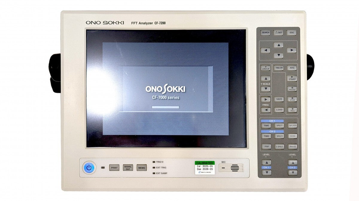 ONOSOKKI CF-7200 Portable 2ch FFT Analyzer with Calibration Certificate [f1241876492]