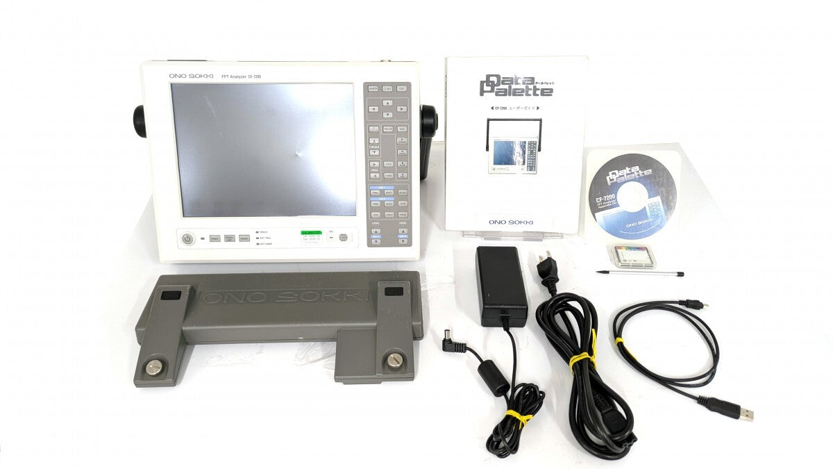 ONOSOKKI CF-7200 Portable 2ch FFT Analyzer with Calibration Certificate [f1241876492]
