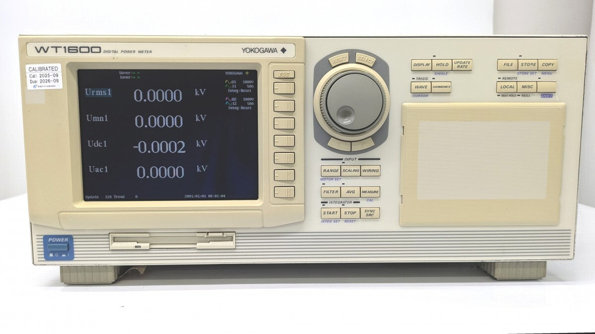 Yokogawa WT1600 Digital Power Meter 50A Input GP-IB Interface UL/CSA [b1242025118]
