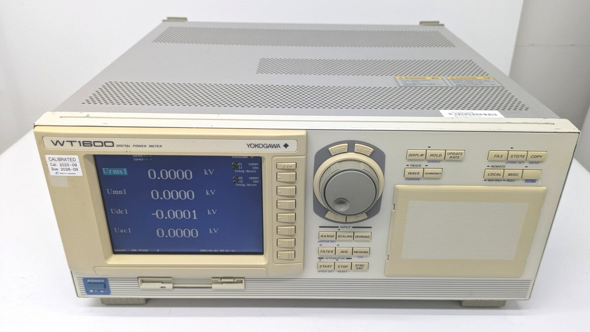 Yokogawa WT1600 Digital Power Meter 50A Input GP-IB Interface UL/CSA [b1242025118]
