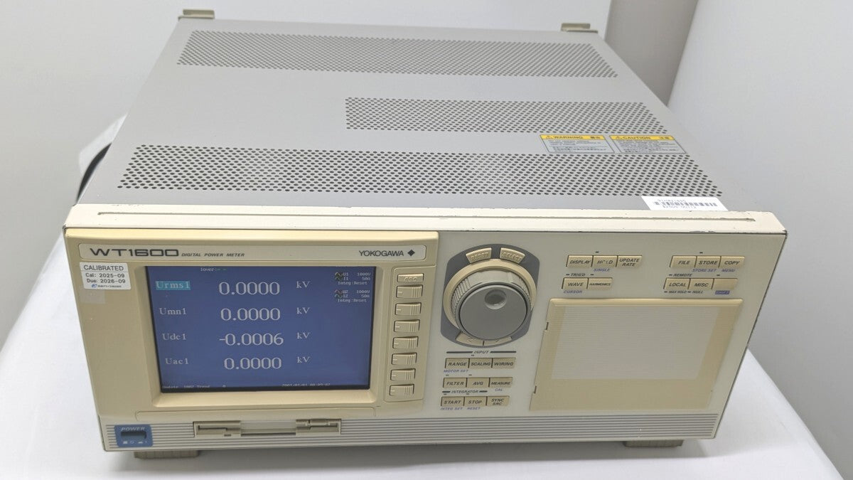 Yokogawa WT1600 Digital Power Meter 50A Input Element GP-IB Interface UL/CSA [h1242030977]