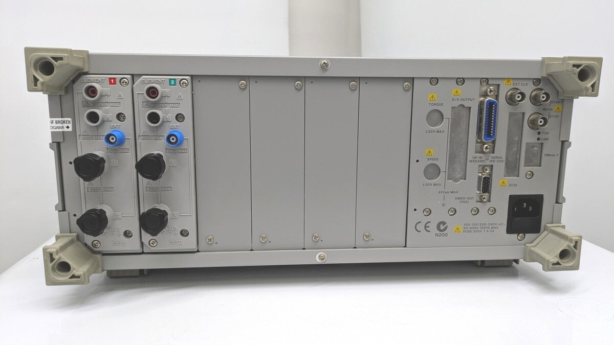 Yokogawa WT1600 Digital Power Meter 50A Input Element GP-IB Interface UL/CSA [h1242030977]