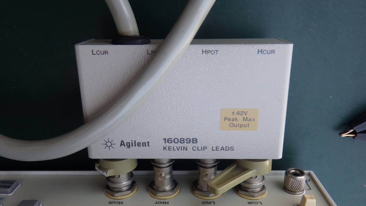 Agilent 4263B LCR Meter with 16089B Kelvin Clip Leads [b1242051964]