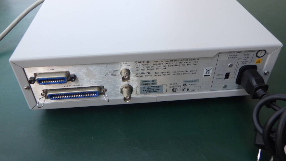 Agilent 4263B LCR Meter with 16089B Kelvin Clip Leads [b1242051964]