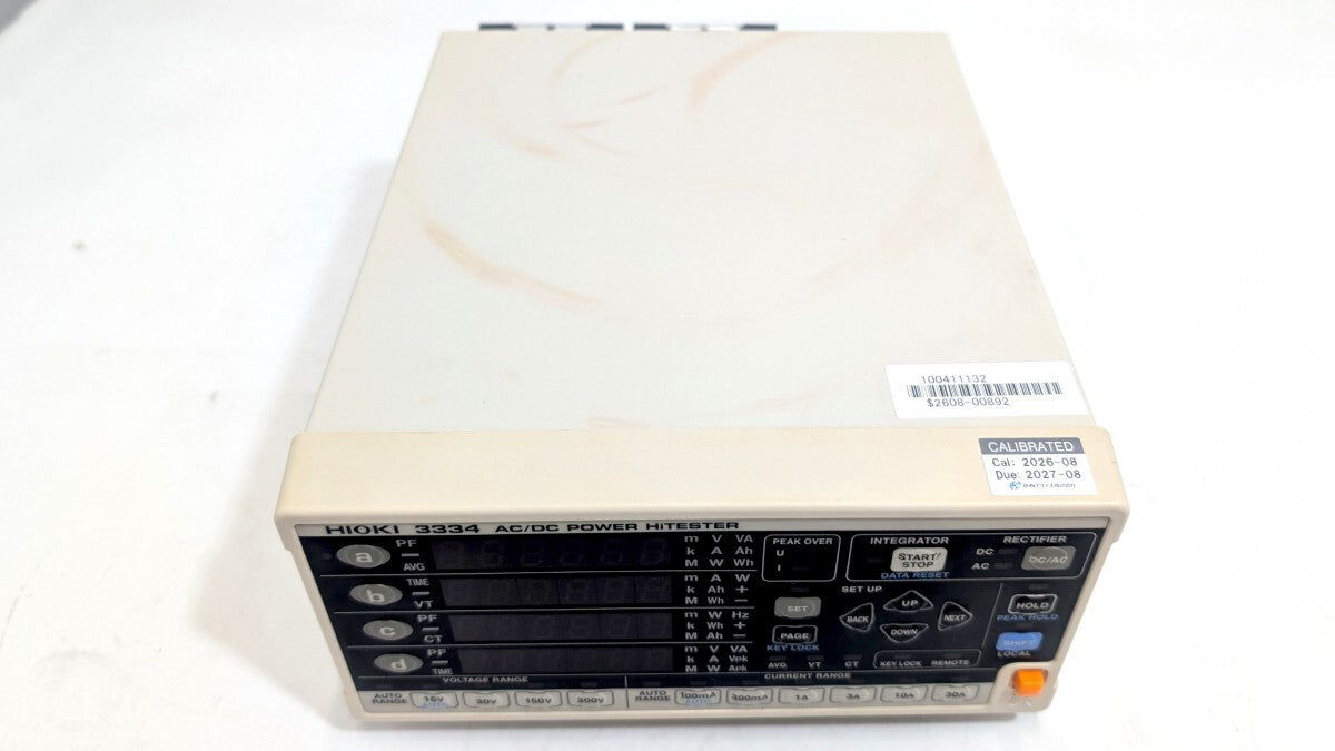 Hioki 3334 AC/DC Power HiTester with Calibration Certificate [s1242099292]