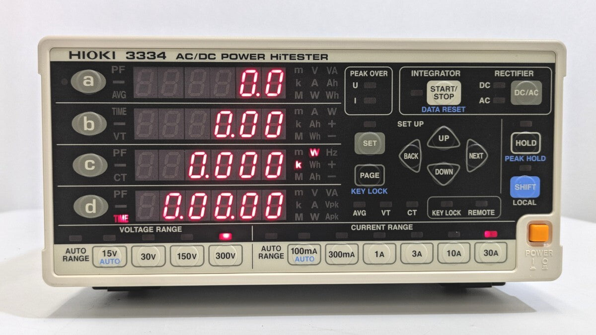Hioki 3334 AC/DC Power HiTester with Calibration Certificate [g1242085581]