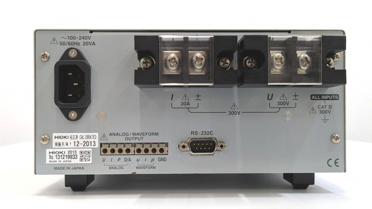 Hioki 3334 AC/DC Power HiTester with Calibration Certificate [g1242085581]