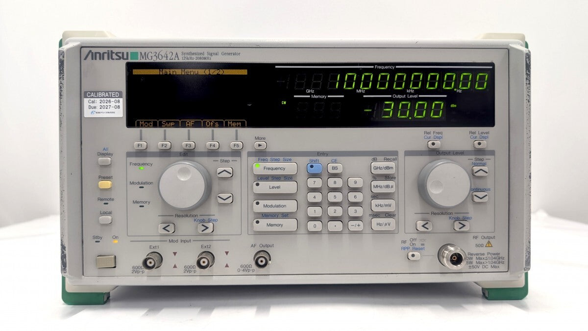 Anritsu MG3642A Signal Generator 125kHz-2080MHz [s1242167159]