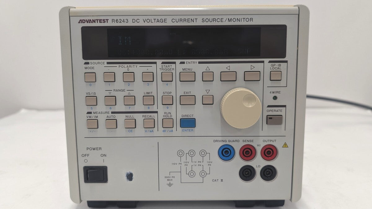 Advantest R6243 DC Voltage Current Source Monitor with Calibration Certificate [v1242287362]