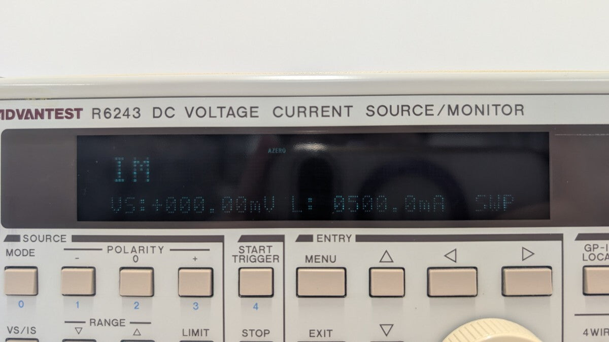 Advantest R6243 DC Voltage Current Source Monitor with Calibration Certificate [v1242287362]