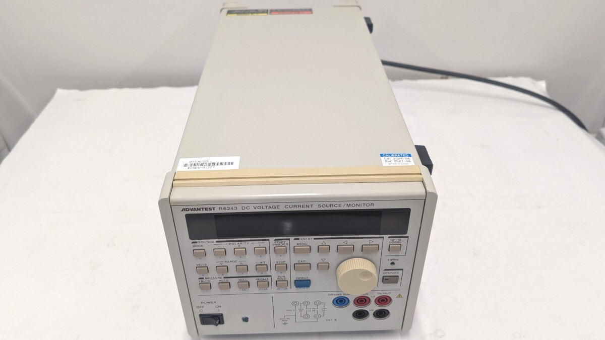 Advantest R6243 DC Voltage Current Source Monitor with Calibration Certificate [v1242287362]