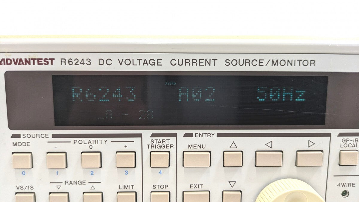 Advantest R6243 DC Voltage Current Source Monitor with Calibration Certificate [l1242292357]