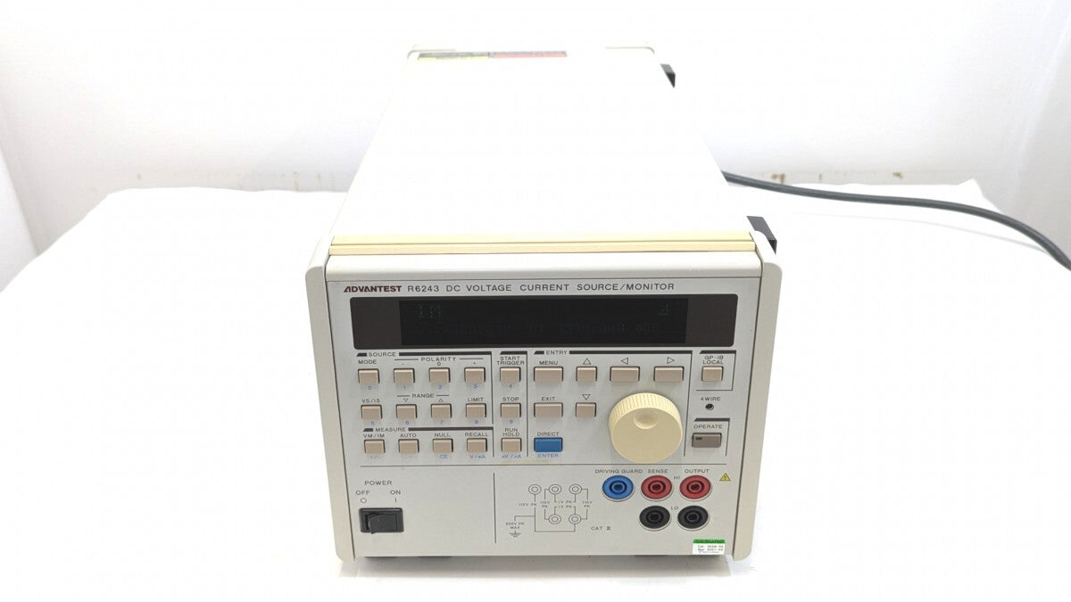 Advantest R6243 DC Voltage Current Source Monitor with Calibration Certificate [l1242292357]