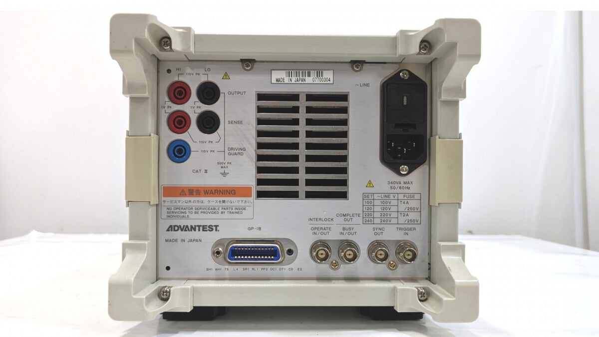 Advantest R6243 DC Voltage Current Source Monitor with Calibration Certificate [l1242292357]
