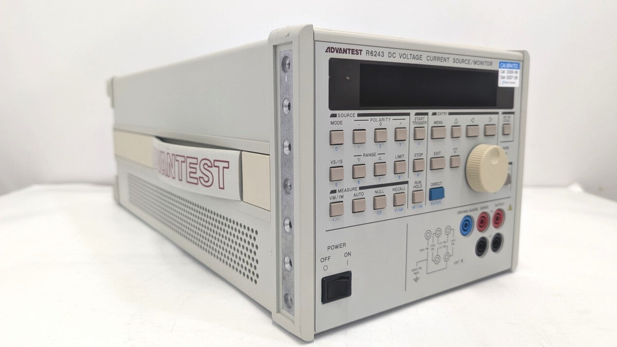 Advantest R6243 DC Voltage Current Source Monitor with Calibration Certificate [d1242288400]
