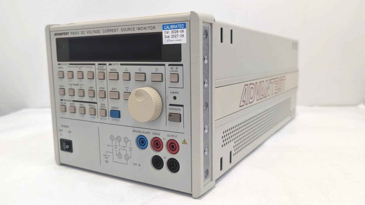 Advantest R6243 DC Voltage Current Source Monitor with Calibration Certificate [d1242288400]